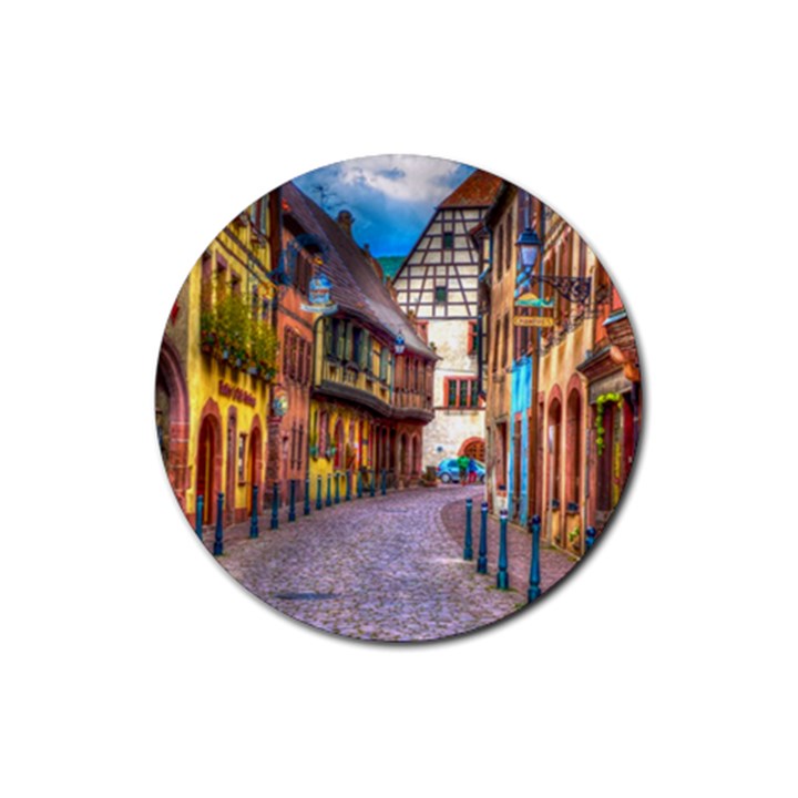 Alsace France Drink Coasters 4 Pack (Round)