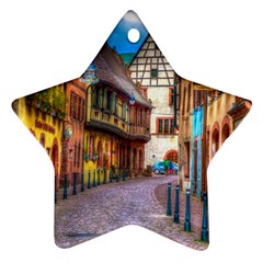 Alsace France Star Ornament (two Sides)