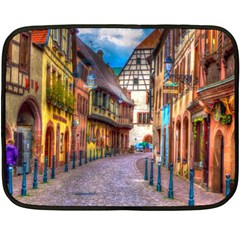 Alsace France Mini Fleece Blanket (two Sided)