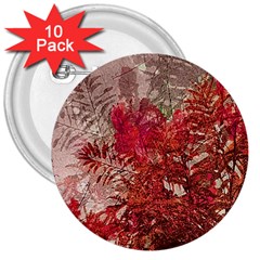 Decorative Flowers Collage 3  Button (10 Pack)