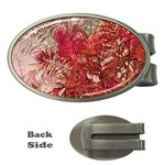 Decorative Flowers Collage Money Clip (Oval) Front