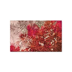 Decorative Flowers Collage Sticker (rectangle) by dflcprints