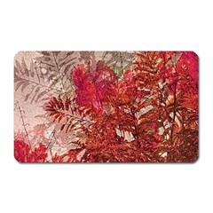 Decorative Flowers Collage Magnet (rectangular)