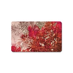 Decorative Flowers Collage Magnet (name Card)