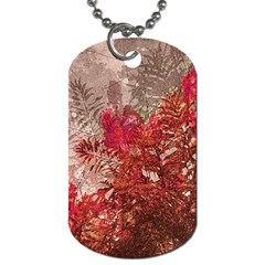 Decorative Flowers Collage Dog Tag (one Sided) by dflcprints