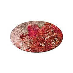 Decorative Flowers Collage Sticker 10 Pack (oval)