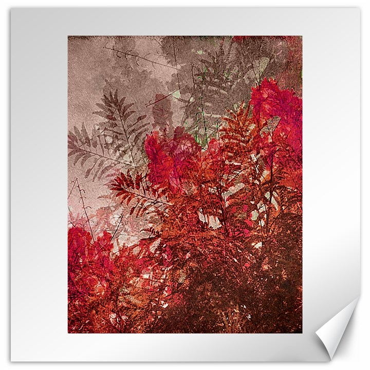 Decorative Flowers Collage Canvas 20  x 20  (Unframed)