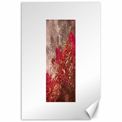 Decorative Flowers Collage Canvas 24  X 36  (unframed) by dflcprints