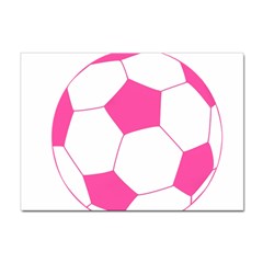 Soccer Ball Pink A4 Sticker 100 Pack by Designsbyalex