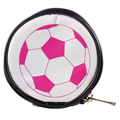 Soccer Ball Pink Mini Makeup Case by Designsbyalex