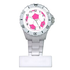 Soccer Ball Pink Nurses Watch