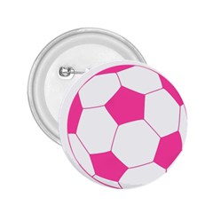 Soccer Ball Pink 2 25  Button by Designsbyalex