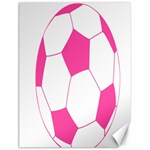 Soccer Ball Pink Canvas 18  x 24  (Unframed) 17.8 x23.08  Canvas - 1