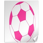 Soccer Ball Pink Canvas 11  x 14  (Unframed) 10.95 x13.48  Canvas - 1