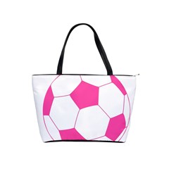 Soccer Ball Pink Large Shoulder Bag