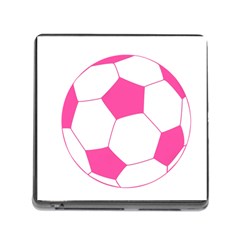 Soccer Ball Pink Memory Card Reader With Storage (square)