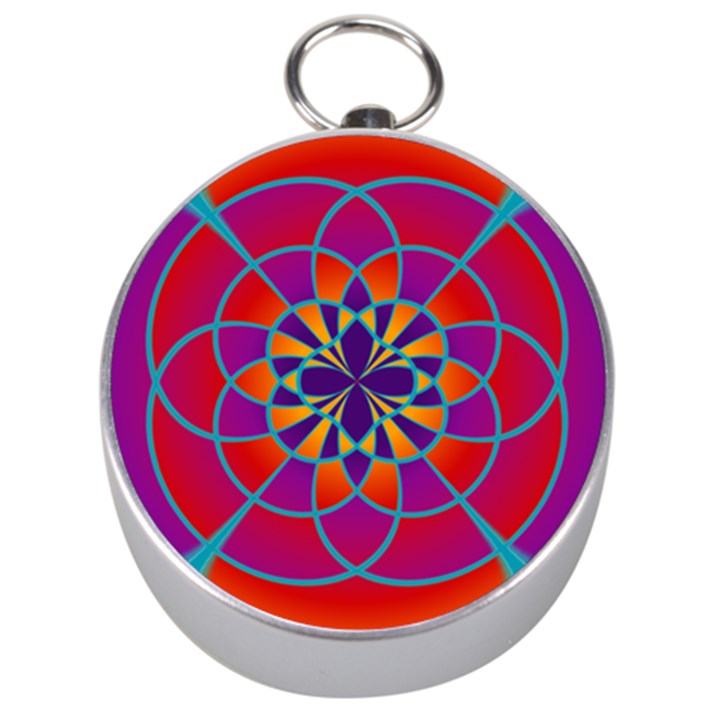 Mandala Silver Compass