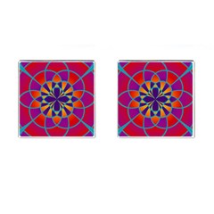 Mandala Cufflinks (square)