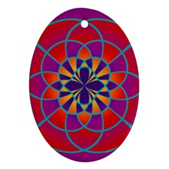 Mandala Oval Ornament