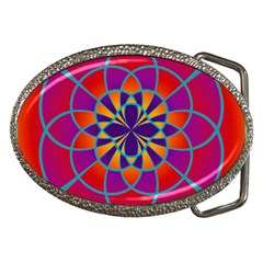 Mandala Belt Buckle (oval)