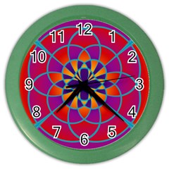 Mandala Wall Clock (color)