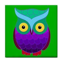 Groovy Owl Ceramic Tile