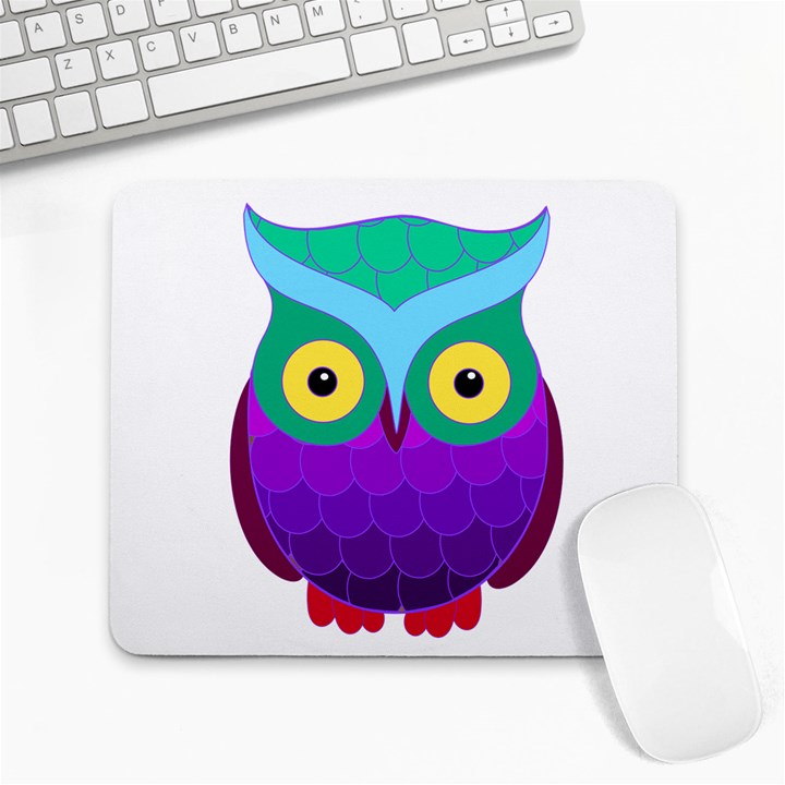 Groovy Owl Large Mouse Pad (Rectangle)