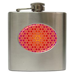 Radial Flower Hip Flask