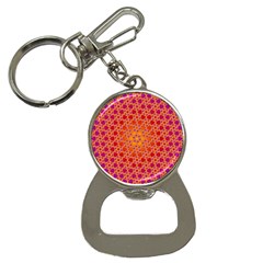 Radial Flower Bottle Opener Key Chain