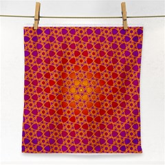 Radial Flower Face Towel by SaraThePixelPixie