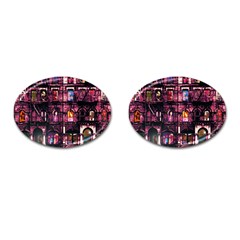 Physical Graffitied Cufflinks (oval)