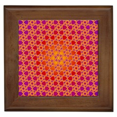 Radial Flower Framed Ceramic Tile by SaraThePixelPixie