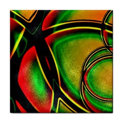 Multicolored Modern Abstract Design Ceramic Tile