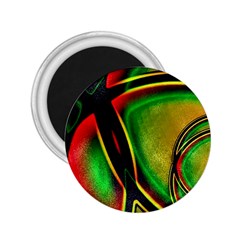 Multicolored Modern Abstract Design 2 25  Button Magnet