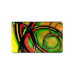 Multicolored Modern Abstract Design Magnet (name Card) by dflcprints