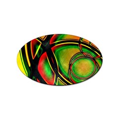 Multicolored Modern Abstract Design Sticker 100 Pack (oval) by dflcprints