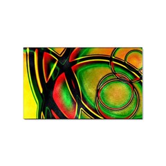 Multicolored Modern Abstract Design Sticker 100 Pack (rectangle) by dflcprints