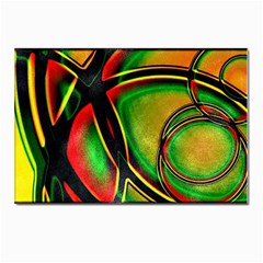 Multicolored Modern Abstract Design Postcards 5  X 7  (10 Pack)