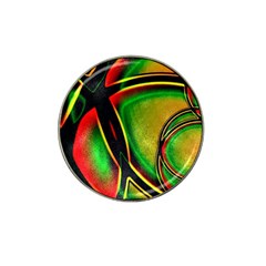 Multicolored Modern Abstract Design Golf Ball Marker (for Hat Clip)