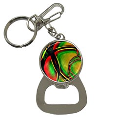 Multicolored Modern Abstract Design Bottle Opener Key Chain