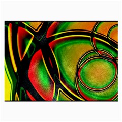 Multicolored Modern Abstract Design Glasses Cloth (large)