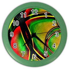 Multicolored Modern Abstract Design Wall Clock (color)