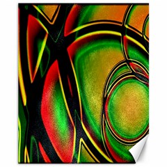 Multicolored Modern Abstract Design Canvas 11  X 14  (unframed)