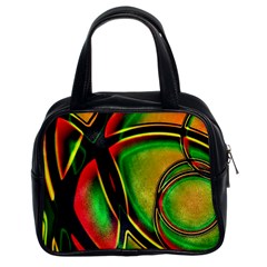 Multicolored Modern Abstract Design Classic Handbag (two Sides)