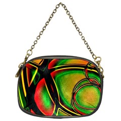 Multicolored Modern Abstract Design Chain Purse (one Side) by dflcprints