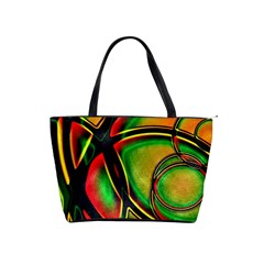 Multicolored Modern Abstract Design Large Shoulder Bag by dflcprints