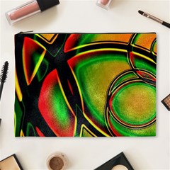 Multicolored Modern Abstract Design Cosmetic Bag (xl) by dflcprints