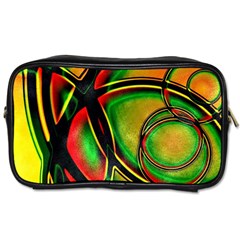 Multicolored Modern Abstract Design Travel Toiletry Bag (one Side) by dflcprints