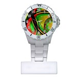 Multicolored Modern Abstract Design Nurses Watch Front