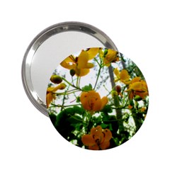 Yellow Flowers Handbag Mirror (2 25 )